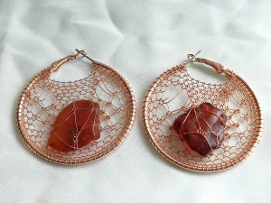 Náušnice z polského jantaru NP-19